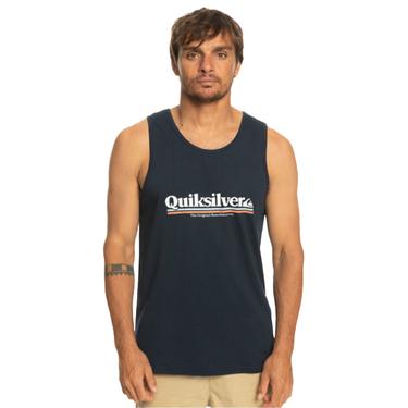  Quiksilver Betweenthelines Erkek Mavi Tişört