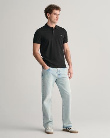  GANT Erkek Siyah Regular Fit Polo