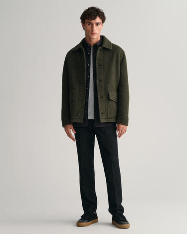  GANT Erkek Siyah Regular Fit Düğmeli Yaka Poplin Gömlek