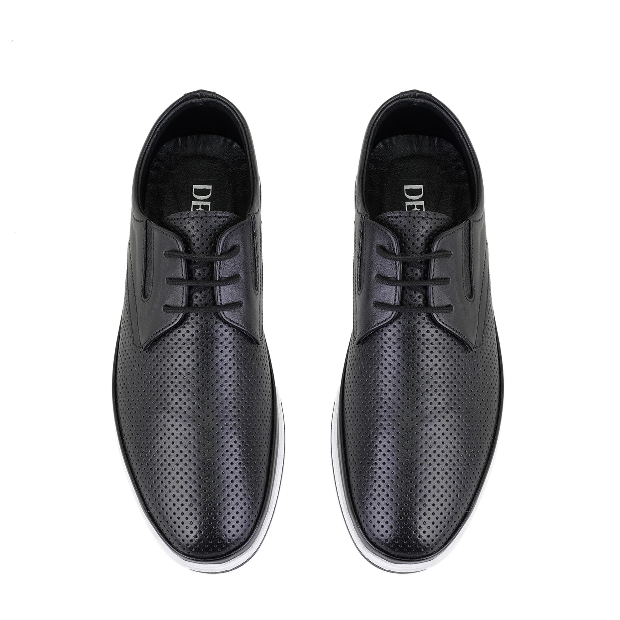 Harold Siyah Erkek Deri Günlük Ayakkabı