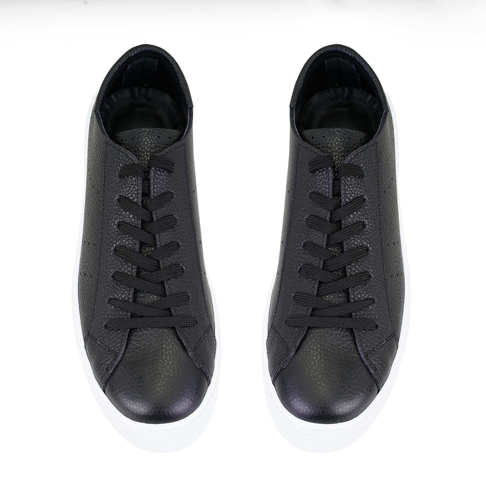 Kadın Siyah Deri Spor Ayakkabı