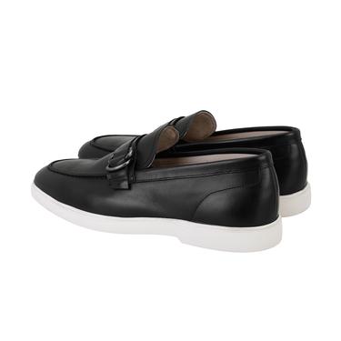  Galvin Siyah Erkek Deri Loafer