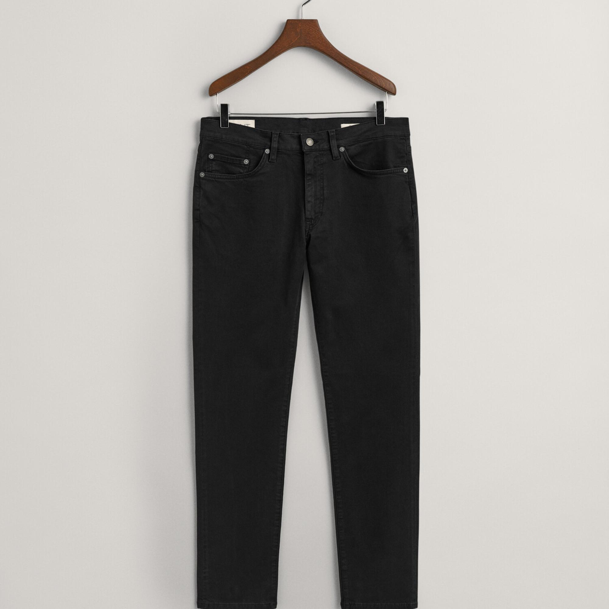 GANT Erkek Siyah Slim Fit Jean