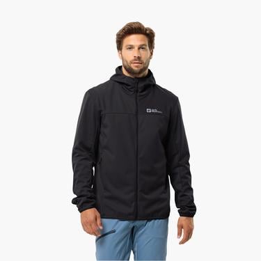  Jack Wolfskin Feldberg Hoodie Erkek Siyah Ceket