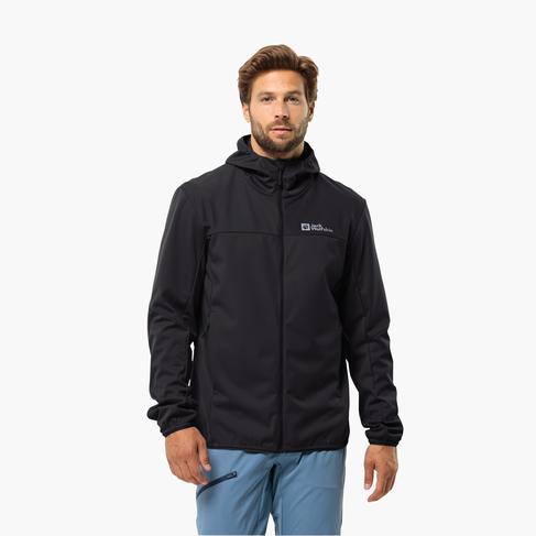  Jack Wolfskin Feldberg Hoodie Erkek Siyah Ceket
