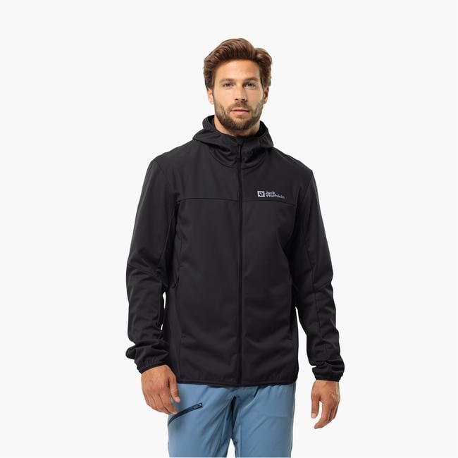  Jack Wolfskin Feldberg Hoodie Erkek Siyah Ceket