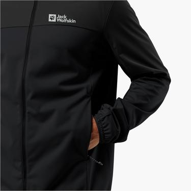  Jack Wolfskin Feldberg Hoodie Erkek Siyah Ceket