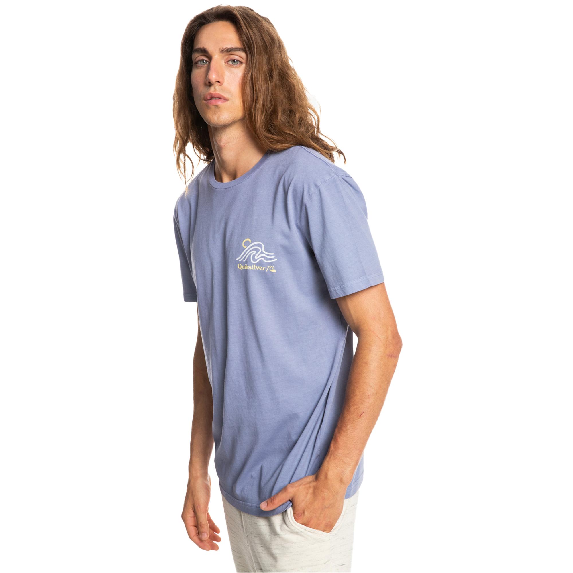 Quiksilver Slow Mover Erkek Gri Tişört