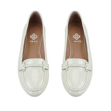  Kadın Açık Yeşil Deri Babet