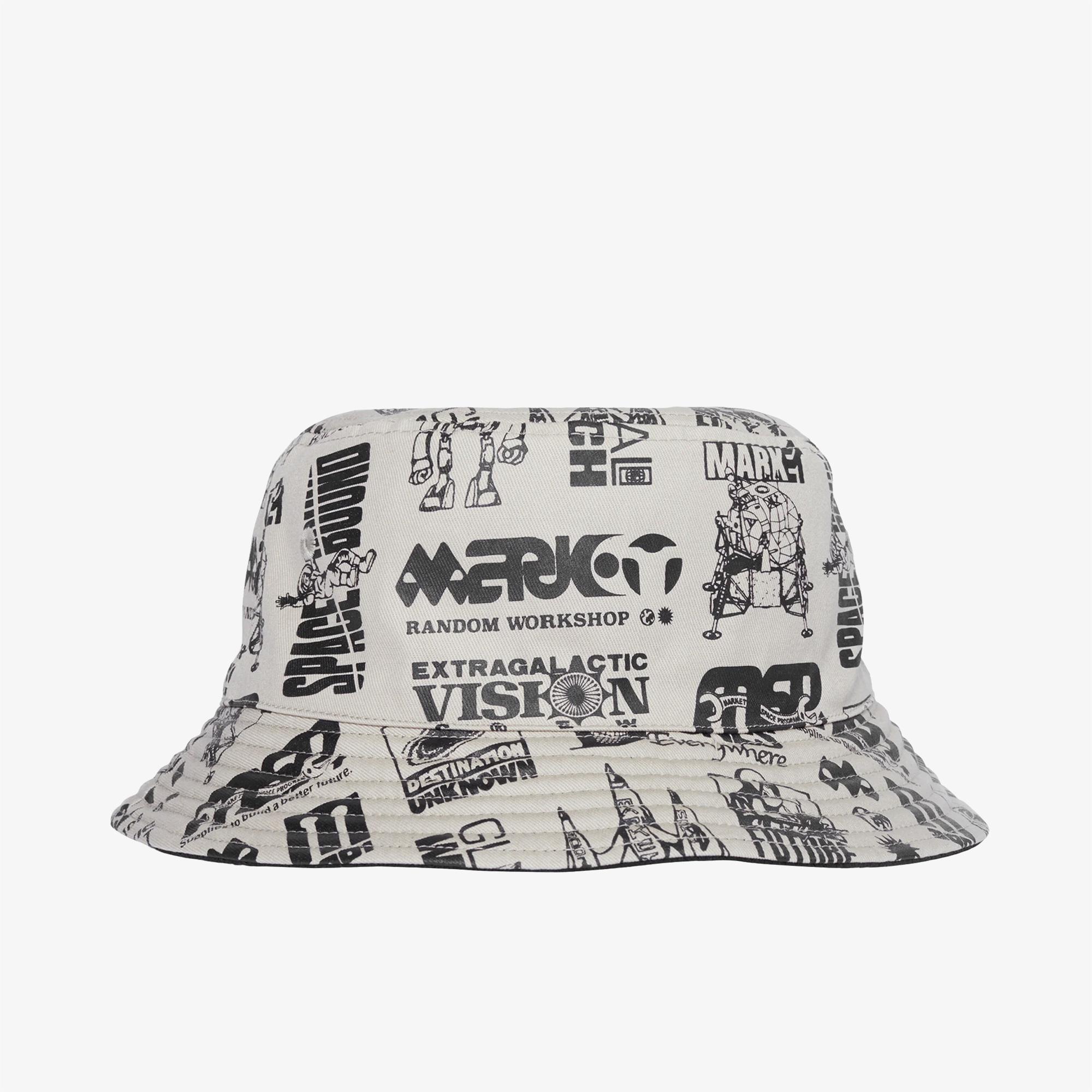 Market?Destination?Unknown Unisex Krem Bucket Şapka