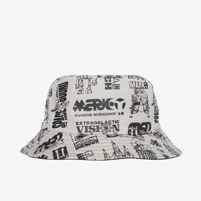  Market?Destination?Unknown Unisex Krem Bucket Şapka