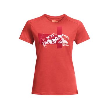  Jack Wolfskin Vonnan S/s Graphic T Kadın Tişört