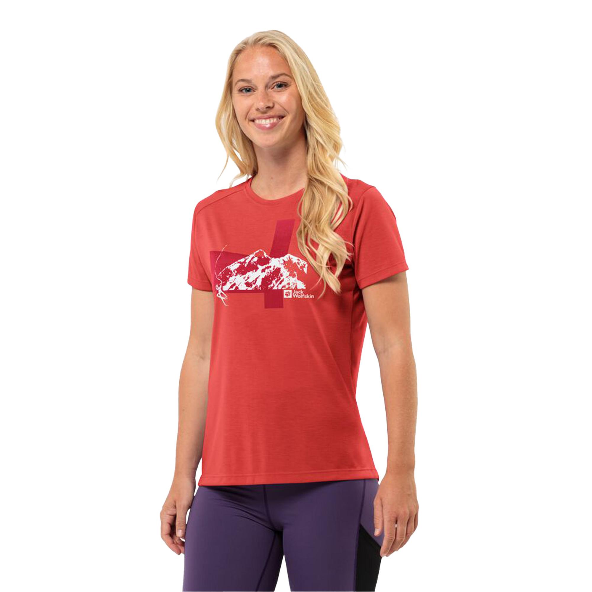 Jack Wolfskin Vonnan S/s Graphic T Kadın Tişört