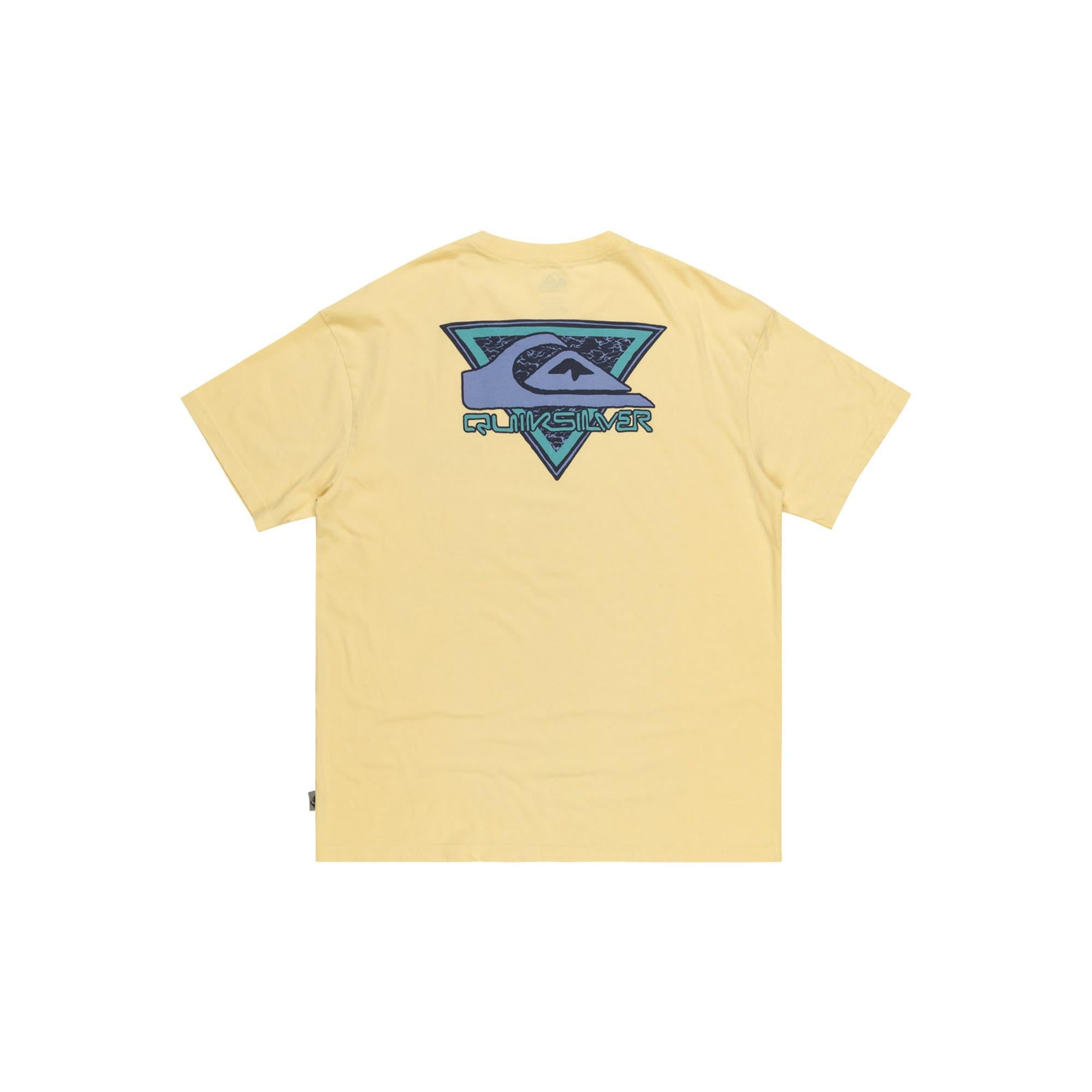 Quiksilver Take Us Back Logo Erkek Sarı Tişört