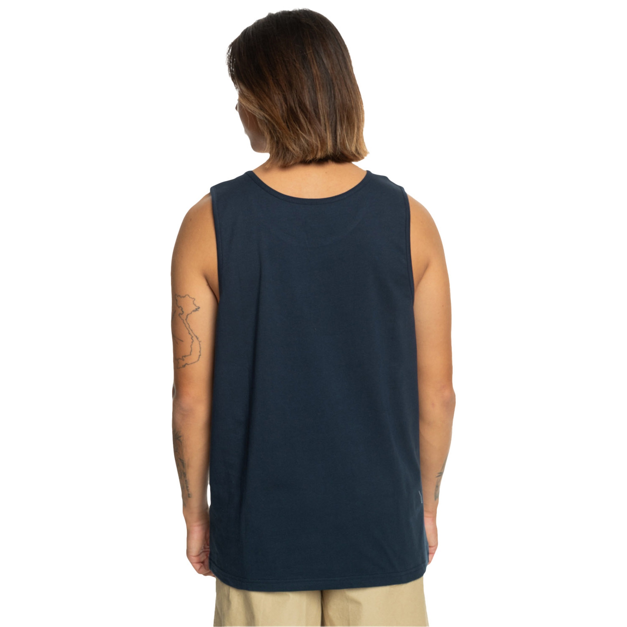 Quiksilver Comp Logo Tank Erkek Atlet Lacivert