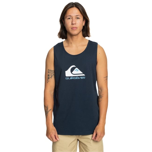  Quiksilver Comp Logo Tank Erkek Atlet Lacivert