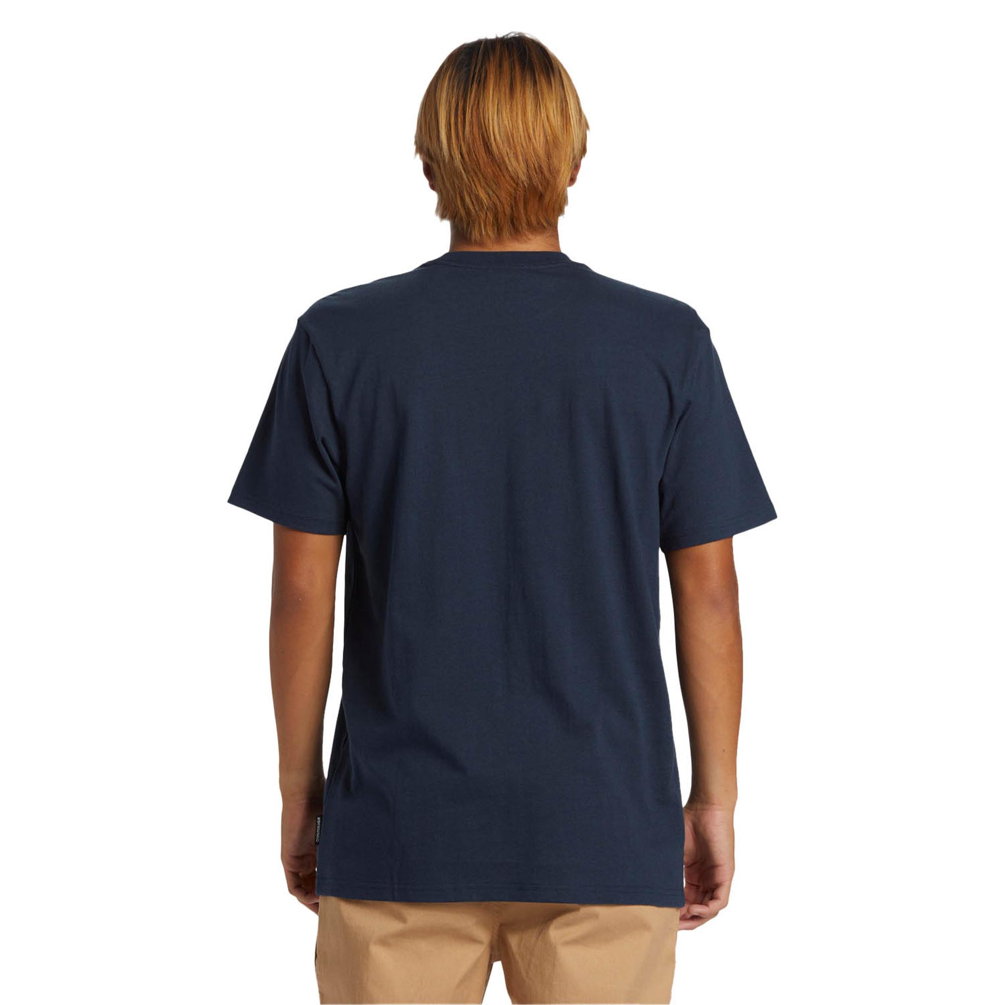 Quiksilver Qs Rushed Logo Dna Erkek Mavi Tişört