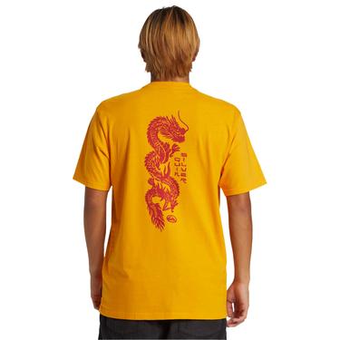  Quiksilver Dragon Fist Moe Erkek Sarı Tişört