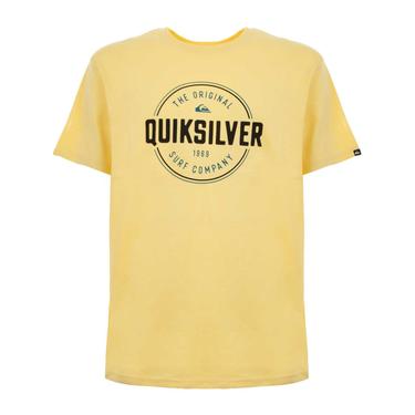  Quiksilver Circle Up Erkek Sarı Tişört