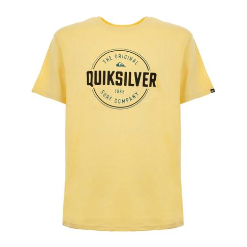  Quiksilver Circle Up Erkek Sarı Tişört