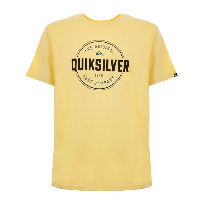  Quiksilver Circle Up Erkek Sarı Tişört