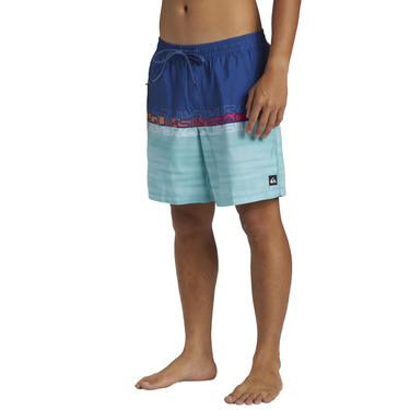  Quiksilver Everyday Wordblock Volley 17 Erkek Mavi Volley Short