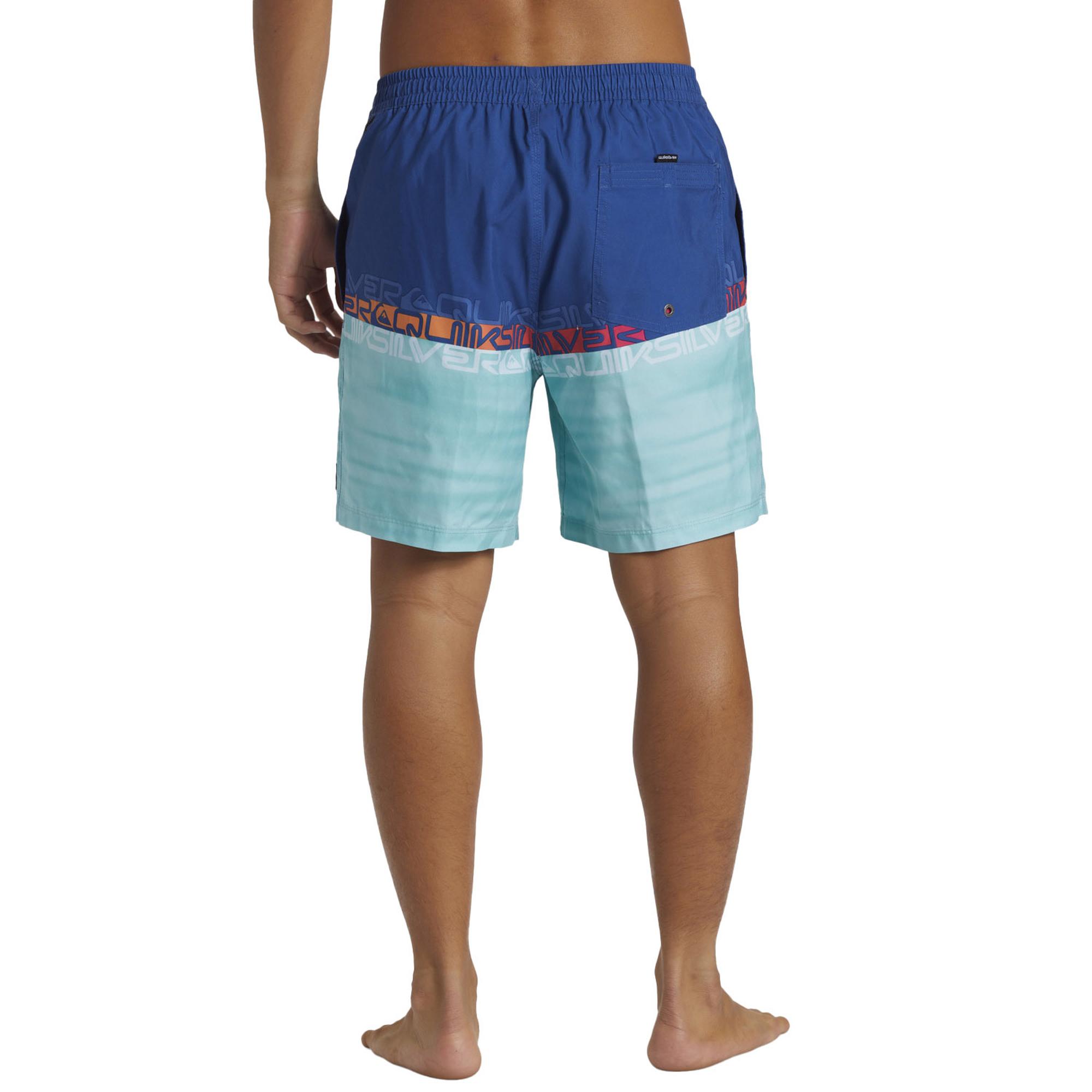 Quiksilver Everyday Wordblock Volley 17 Erkek Mavi Volley Short