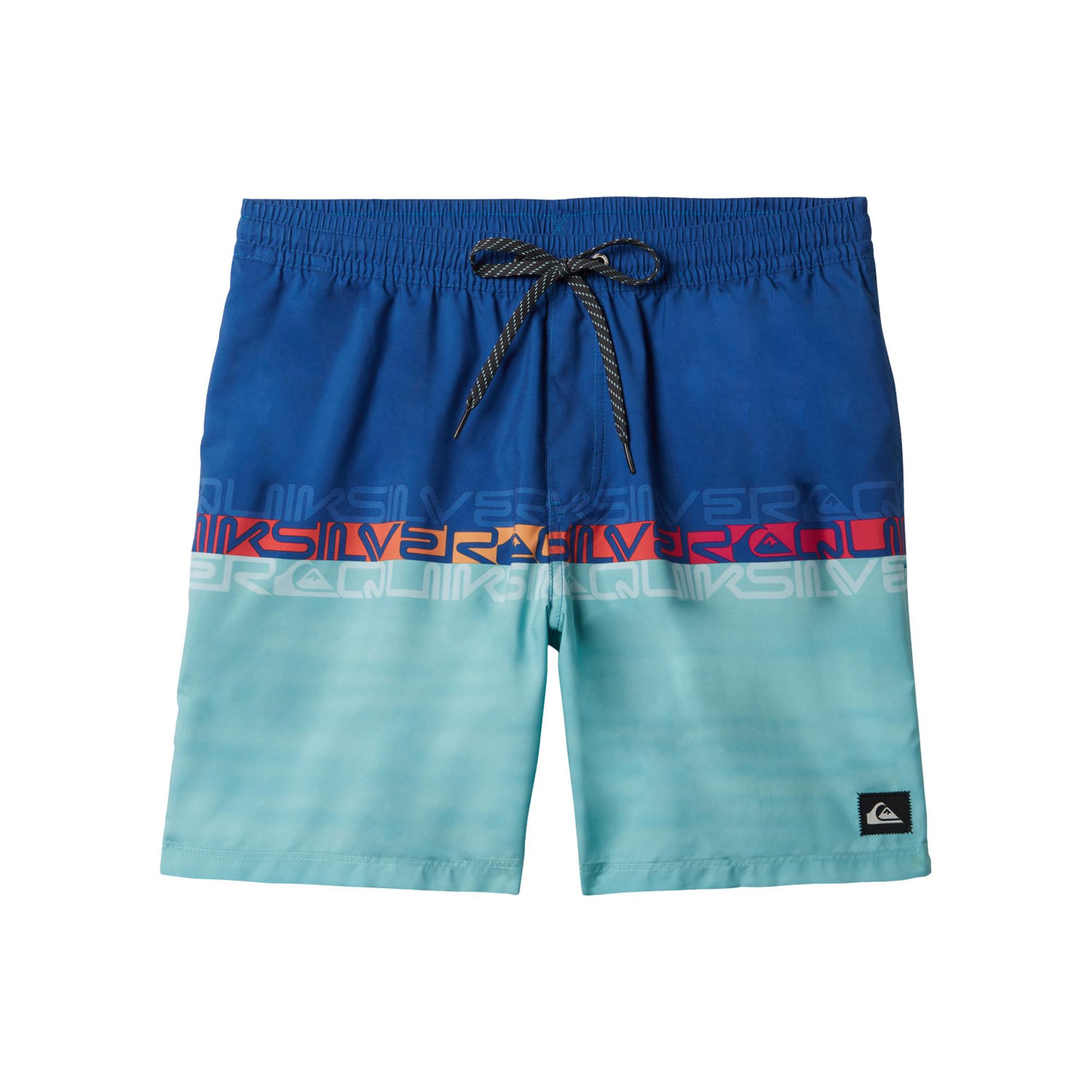 Quiksilver Everyday Wordblock Volley 17 Erkek Mavi Volley Short