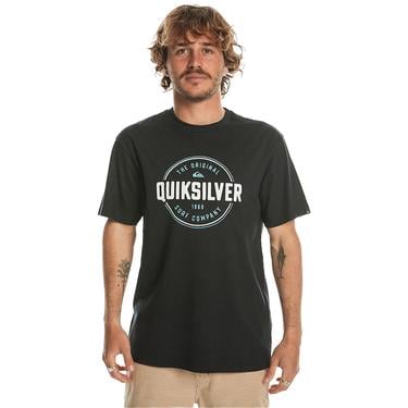  Quiksilver Circle Up Erkek Siyah Tişört