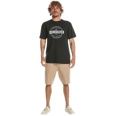  Quiksilver Circle Up Erkek Siyah Tişört