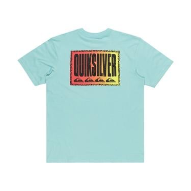  Quiksilver Long Fade Erkek Mavi Tişört