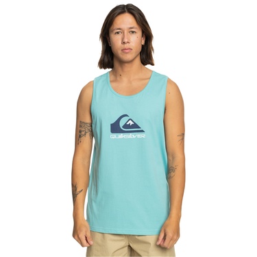 Quiksilver Comp Logo Tank Erkek Atlet Mavi
