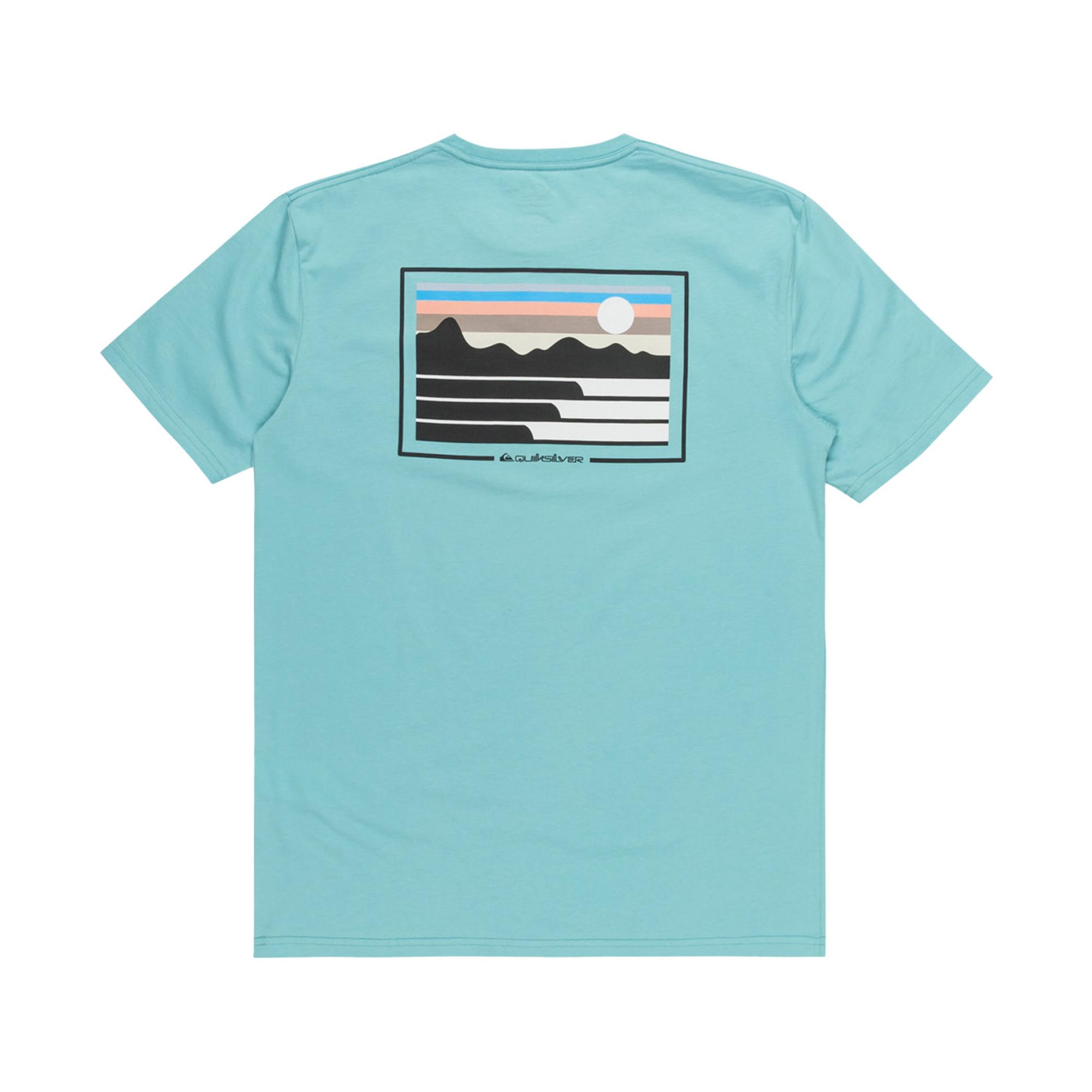 Quiksilver Land And Sea Erkek Mavi Tişört