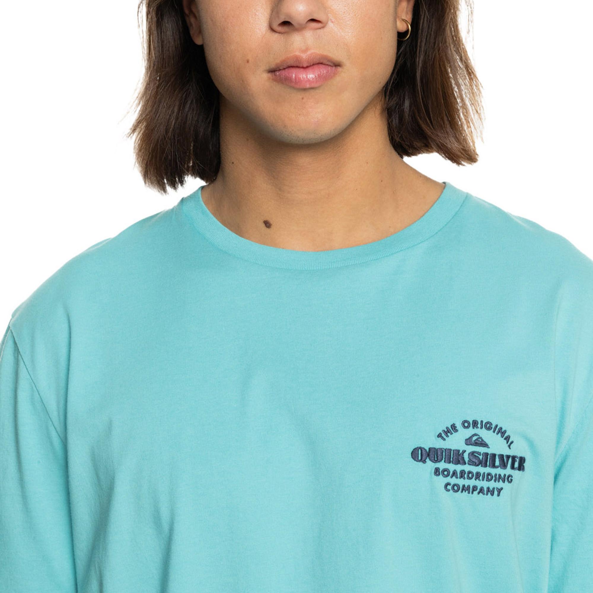 Quiksilver Tradesmith Erkek Mavi Tişört