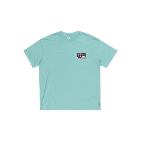  Quiksilver Take Us Back Bubble Erkek Mavi Tişört