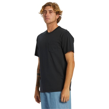  Quiksilver Salt Water Pkt Swp Erkek Siyah Tişört