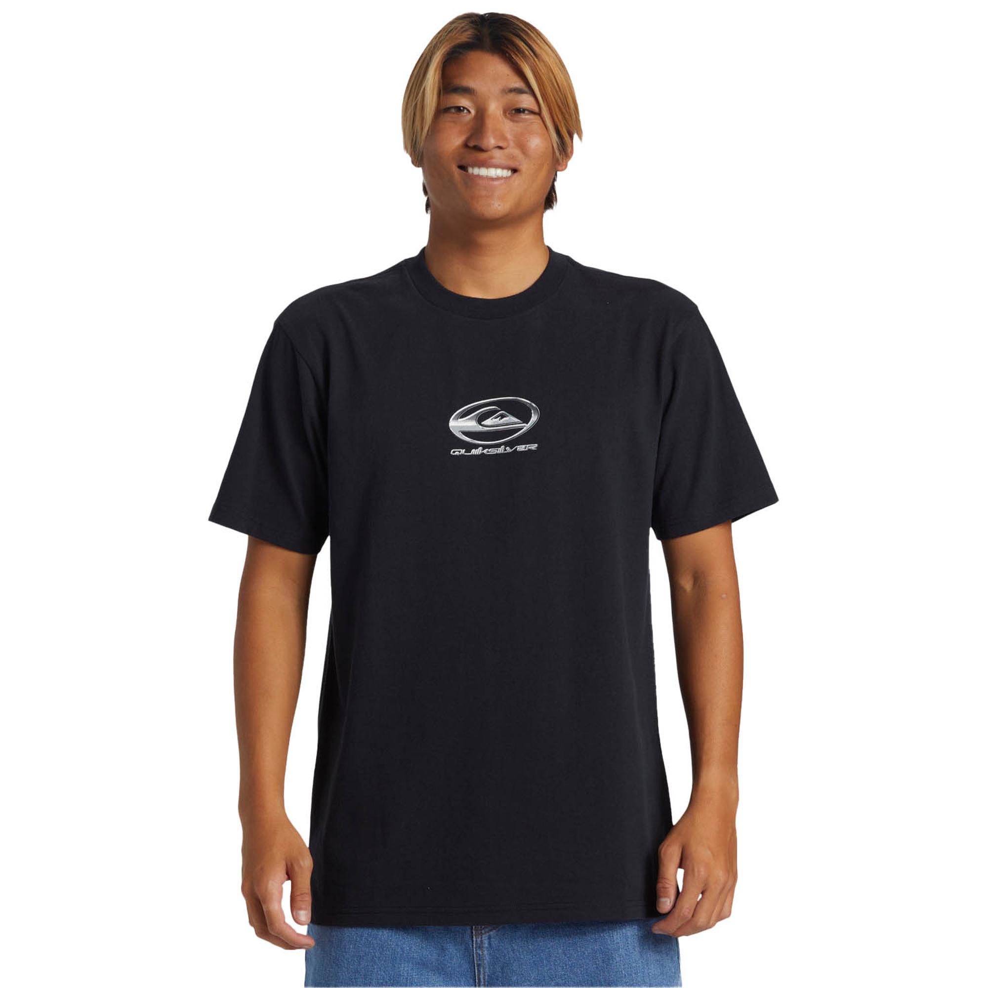 Quiksilver Chrome Logo Stn Erkek Siyah Tişört