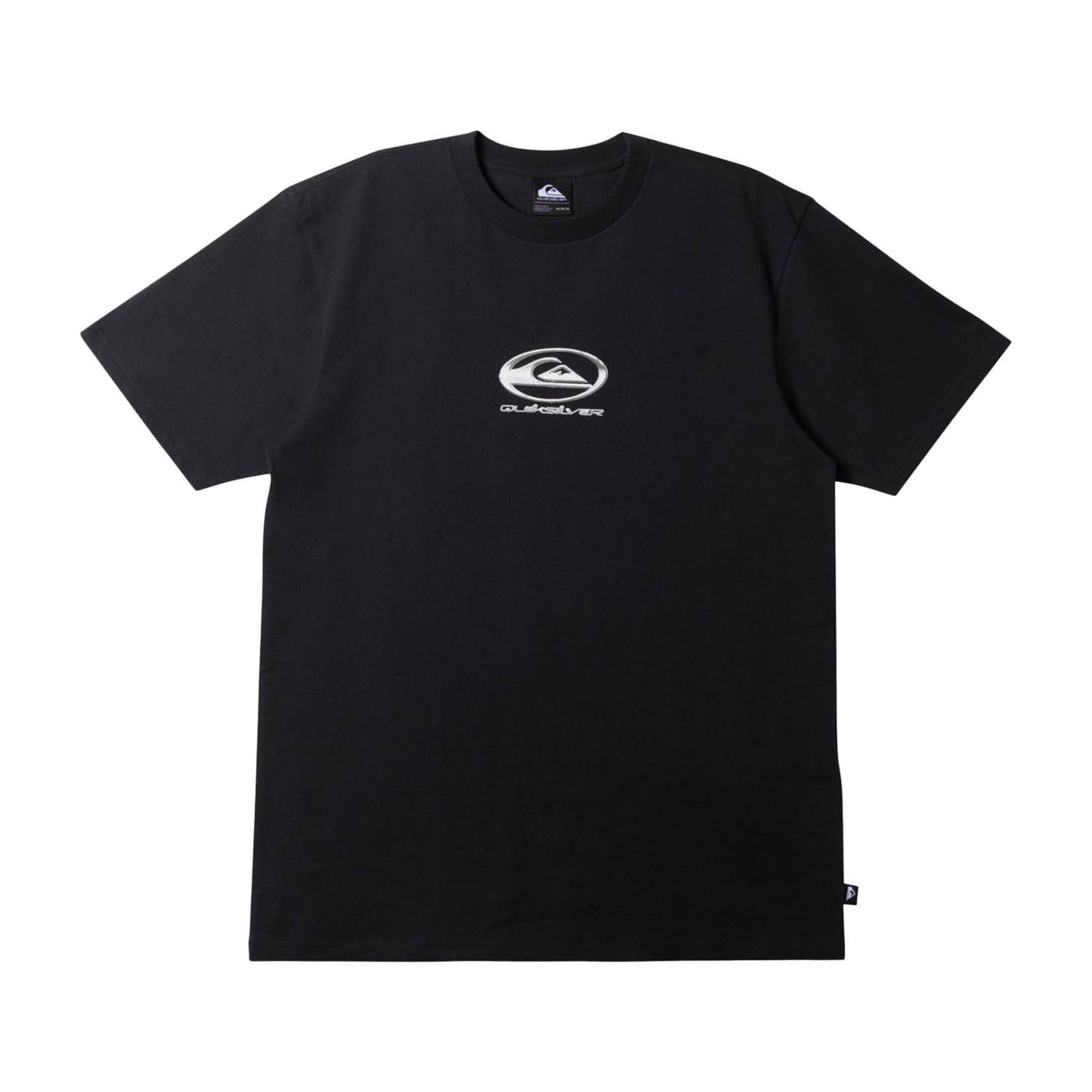 Quiksilver Chrome Logo Stn Erkek Siyah Tişört