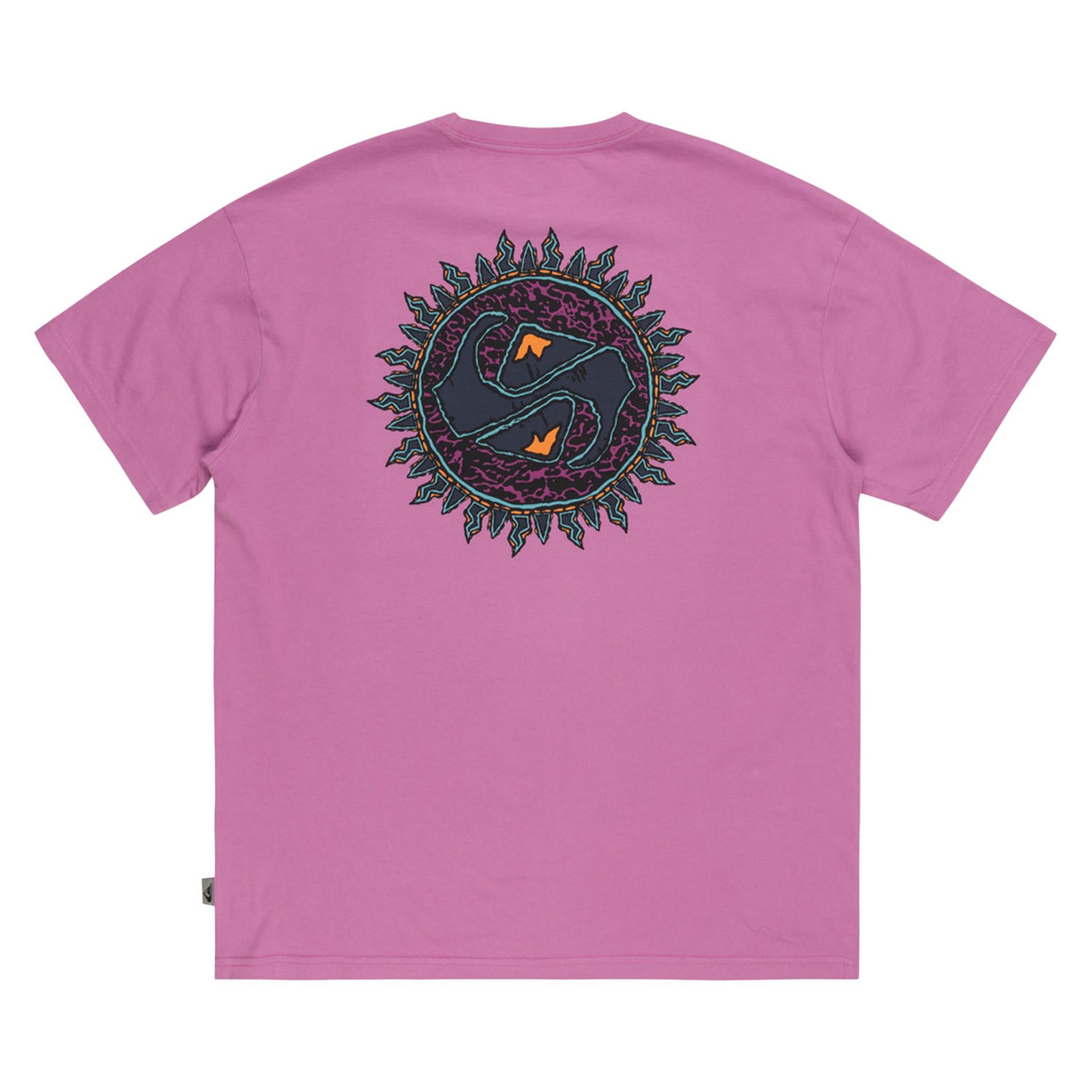 Quiksilver Spin Cycle Erkek Mor Tişört