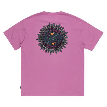  Quiksilver Spin Cycle Erkek Mor Tişört