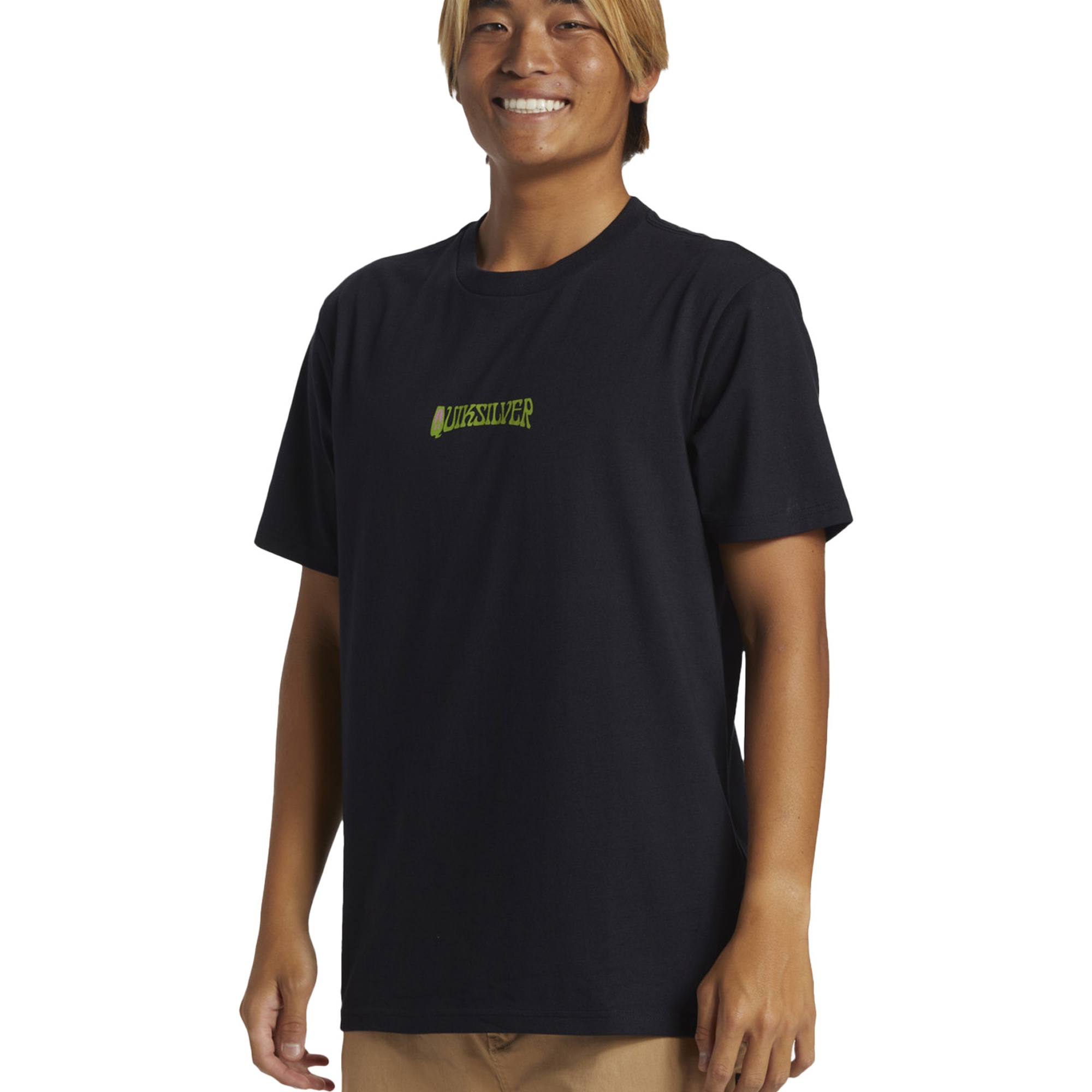 Quiksilver Island Sunrise Moe Erkek Siyah Tişört