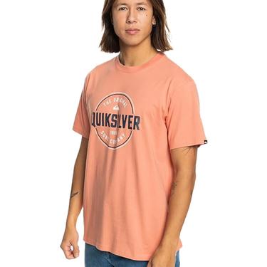  Quiksilver Circle Up Erkek Kırmızı Tişört