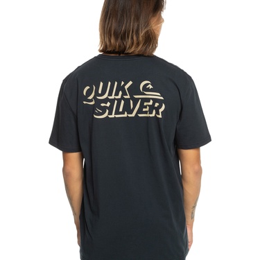  Quiksilver Shadow Knock Erkek Siyah Tişört