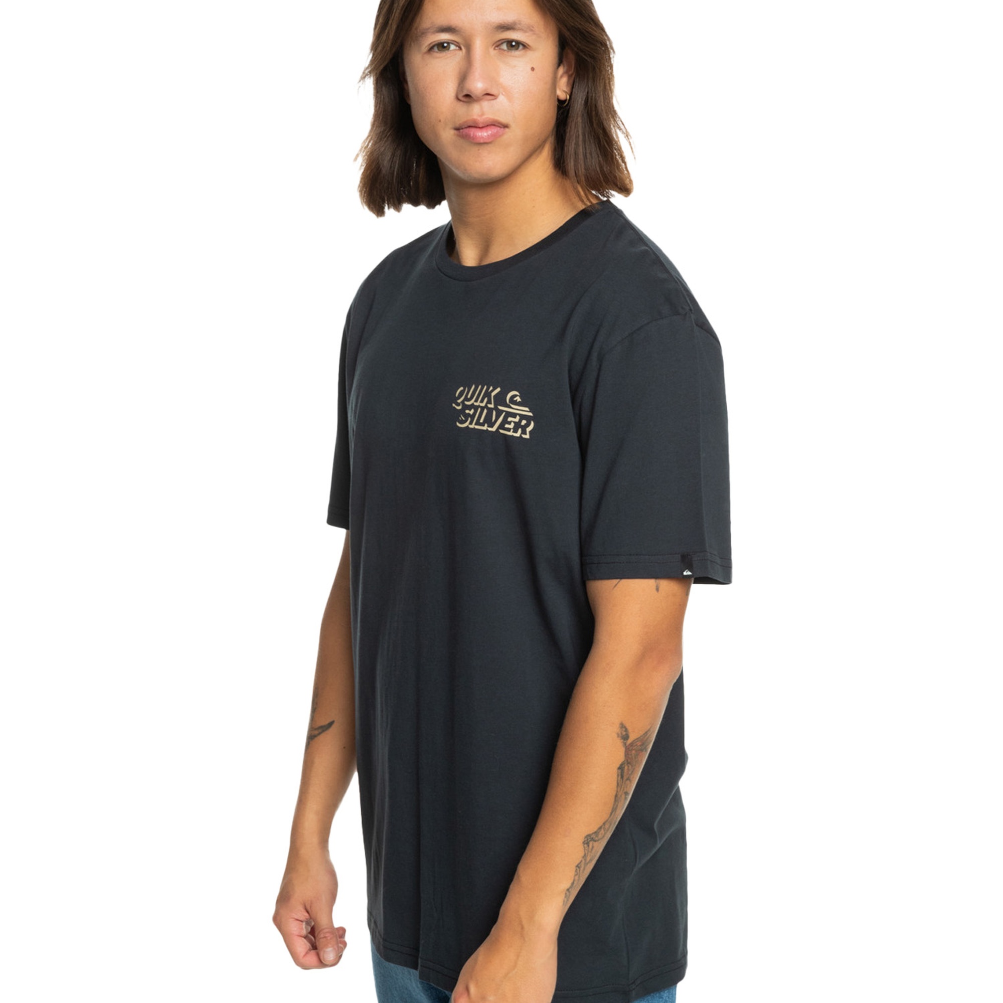 Quiksilver Shadow Knock Erkek Siyah Tişört