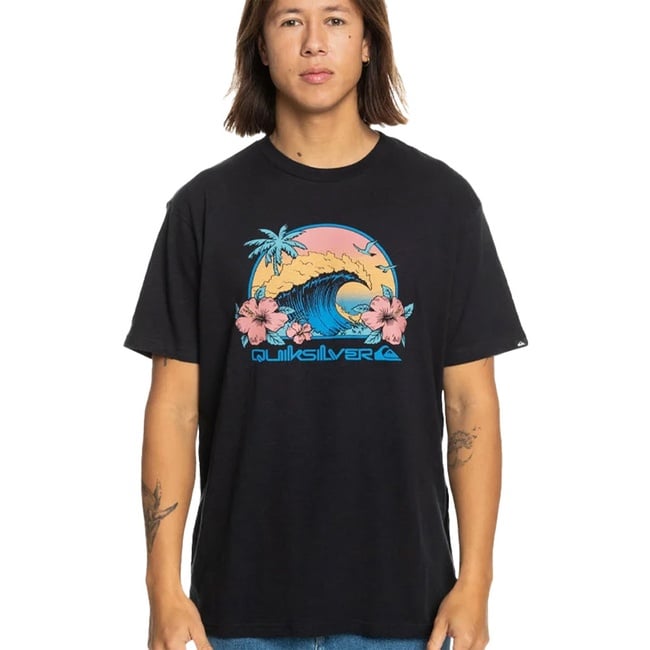  Quiksilver Riding Today Erkek Siyah Tişört