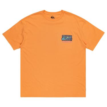  Quiksilver Spin Cycle Erkek Turuncu Tişört