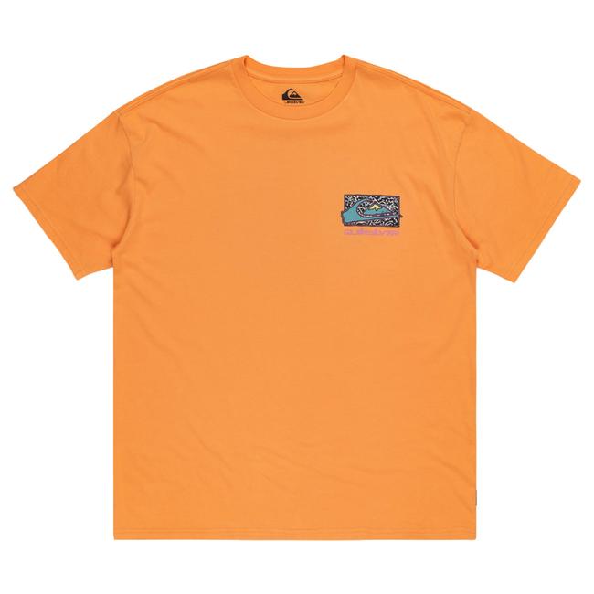  Quiksilver Spin Cycle Erkek Turuncu Tişört