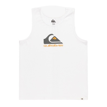  Quiksilver Comp Logo Tank Erkek Beyaz Atlet