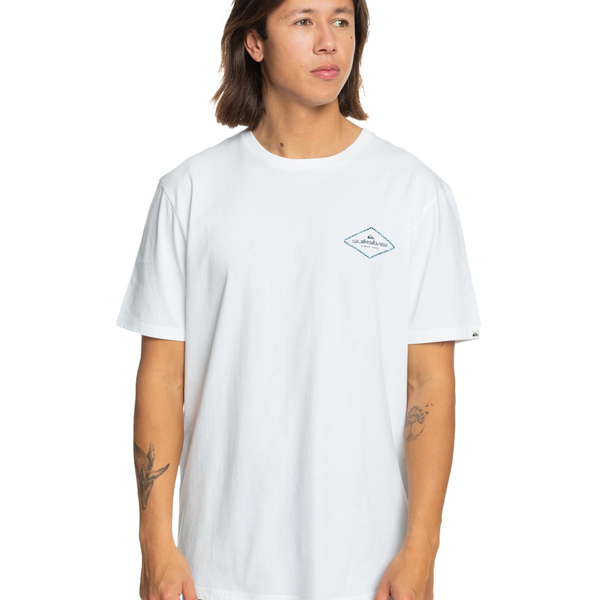 Quiksilver Omni Lock Erkek Beyaz Tişört