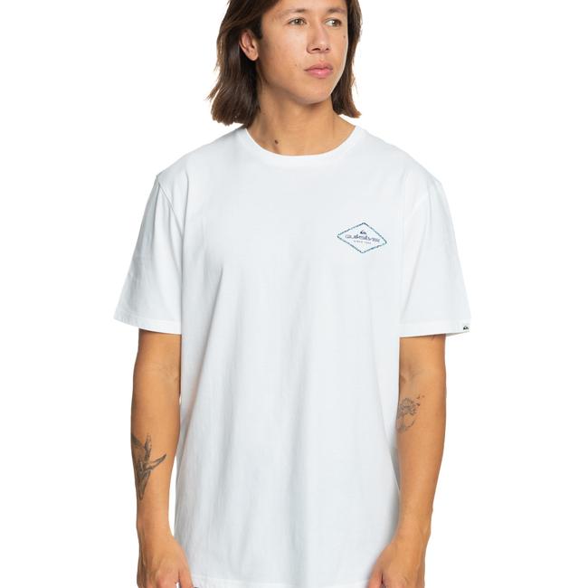  Quiksilver Omni Lock Erkek Beyaz Tişört